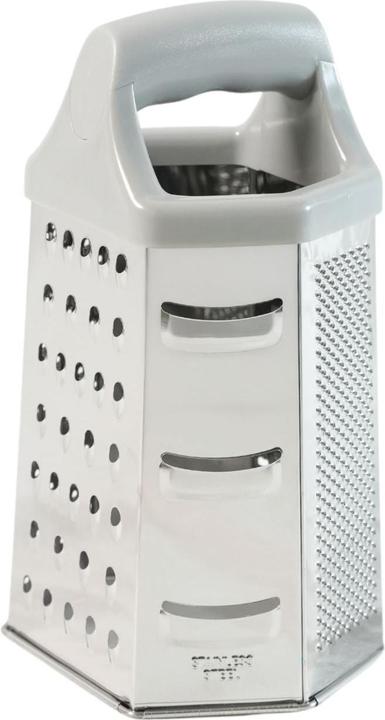 Produktbild B-Home XL Edelstahl-Küchenreibe Standreibe Sechskantreibe Gemüsereibe Handreibe