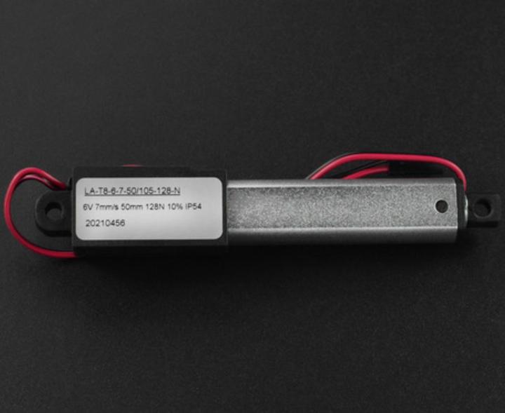 Actual product image DFRobot 6V electric cylinder 50mm 128N