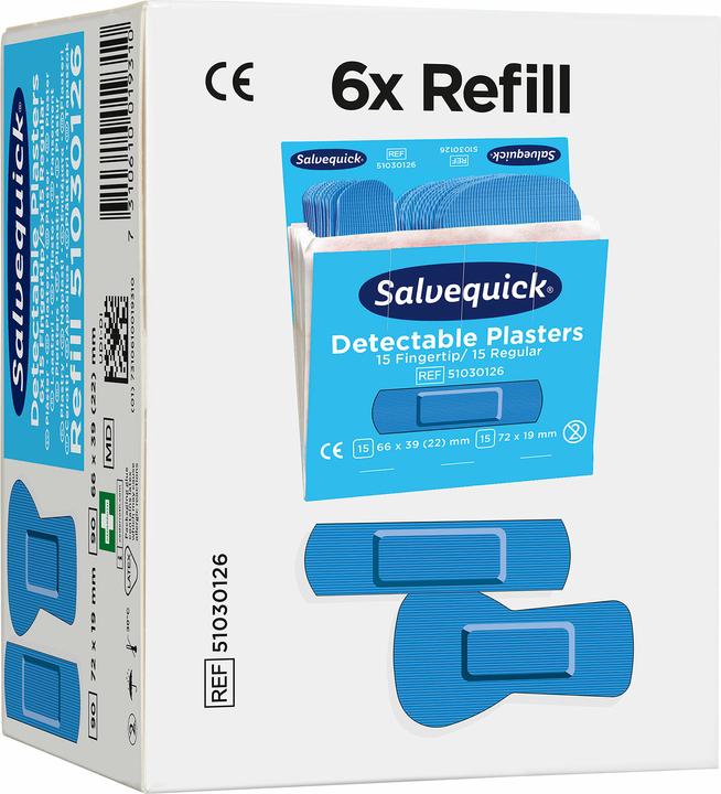 Produktbild Salvequick Refill Pflaster-Strips detectable (30 x)