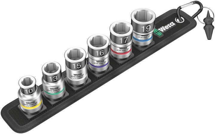 Actual product image Wera Belt C 1 Zyklop socket set (19 mm, 16 mm, 13 mm, 17 mm, 15 mm, 10 mm)