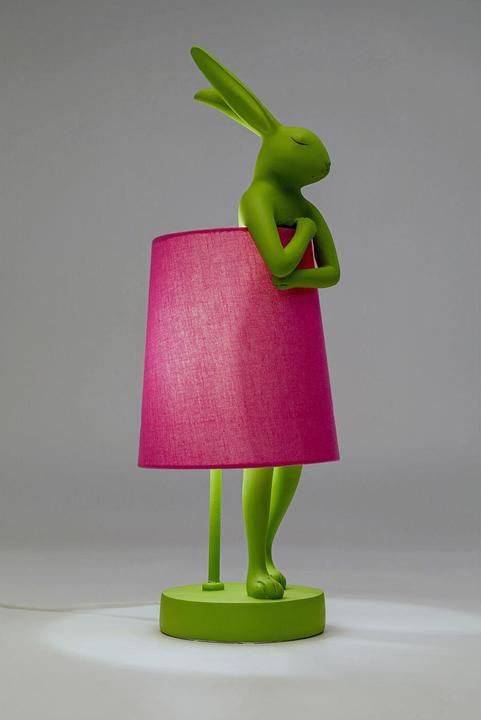 Image du produit Kare Design Lampe de table Animal Rabbit Vert/rose 50cm (E14)