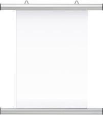 Actual product image Franken Poster strip, aluminum, silver, length: 705 mm two adjustable suspension eyes, filing device