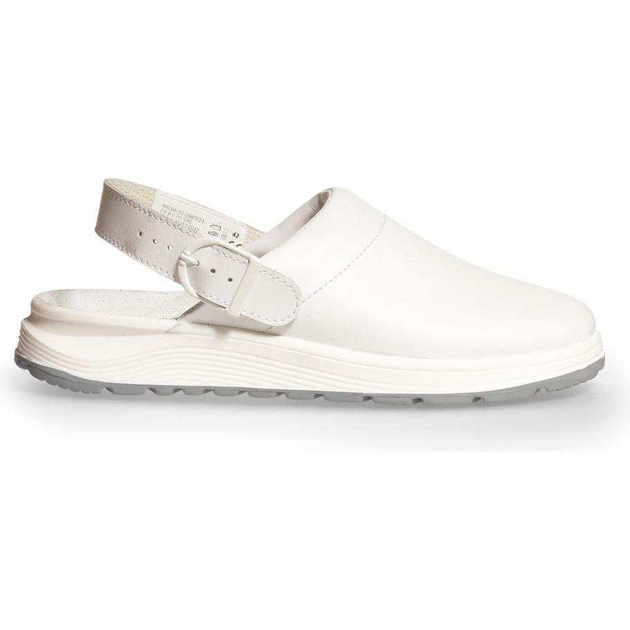 Abeba, Herren, Hausschuhe, Berufs-Sandale/Clog weiss Gr.44, Weiss, (44)