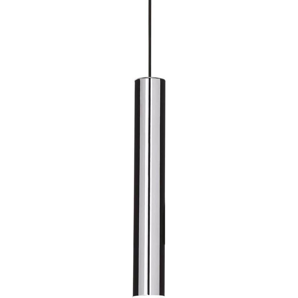 Ideal lux, Pendelleuchte, LOOK GU10 Pendelleuchte ⌀60mm dimmbar Chrom warmweiss 104942 (GU10, 640 lm)
