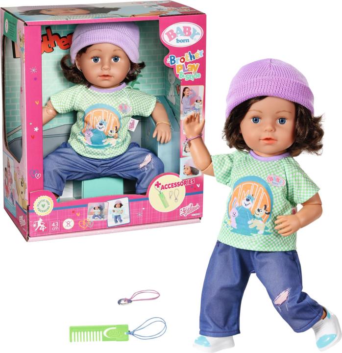 Productafbeelding Zapf Creation Brother Play & Style 43cm