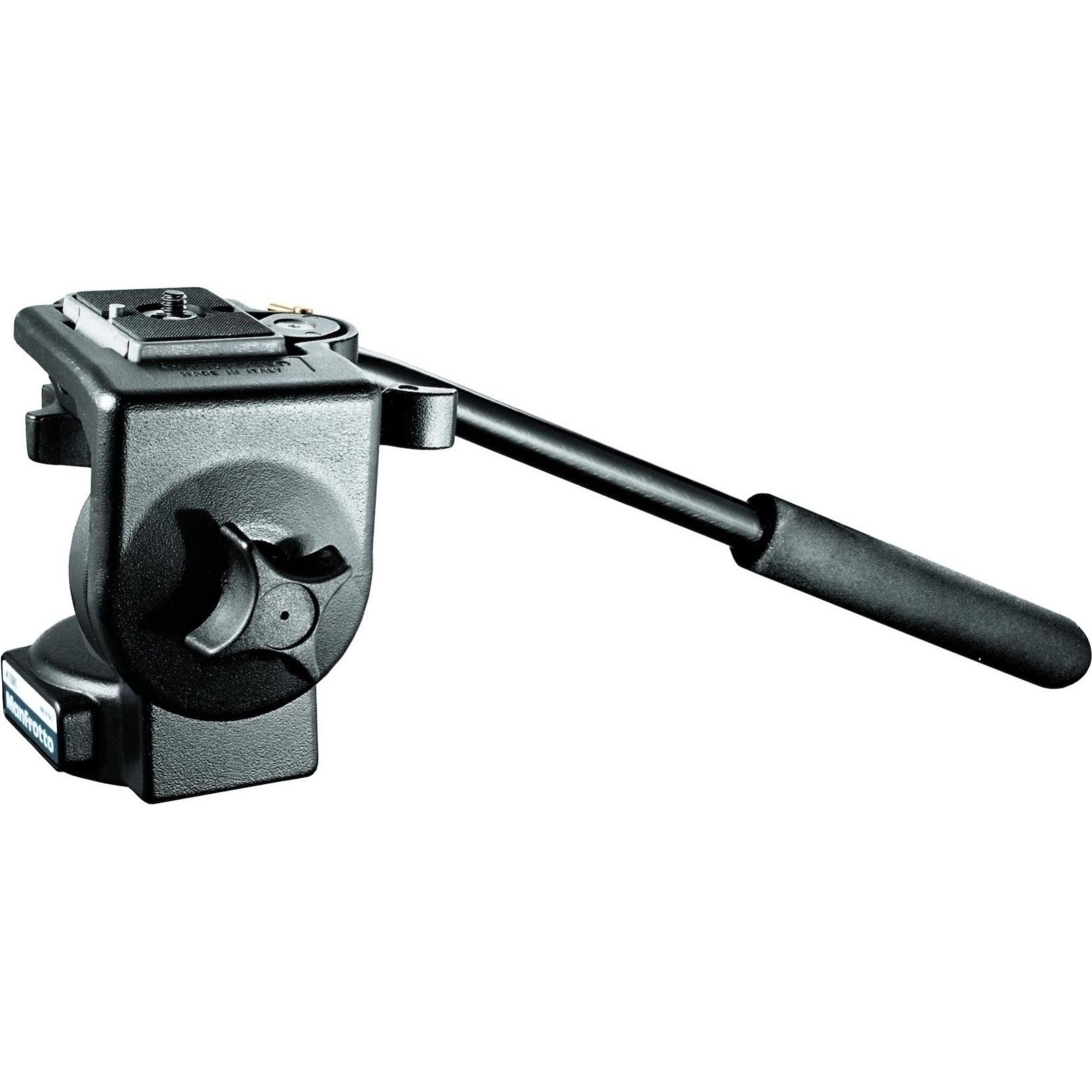 Manfrotto 128RC, Micro Fluid Videokopf, inkl. 200PL (Videokopf), Stativkopf, Schwarz