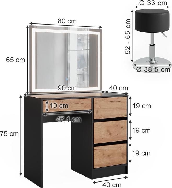 Actual product image Vicco Sherry (90 x 75 x 40 cm)