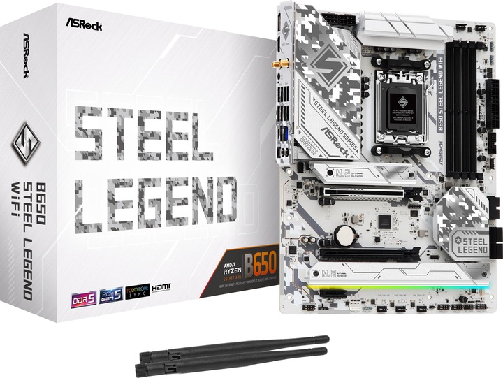 Immagine prodotto AsRock B650 STEEL LEGEND WiFi (AM5, AMD B650, ATX)