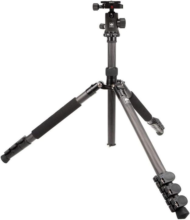 Actual product image Sirui AM-1204E + G-10K Carbon tripod with ball head (height: 148 cm, max. load capacity: 8 kg. (Carbon)