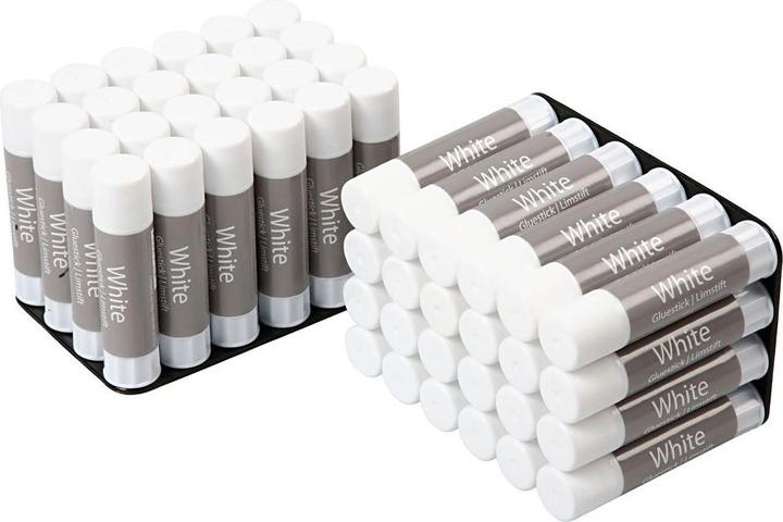 Produktbild Creativ Company Weisser Klebestift, 48 Stück.