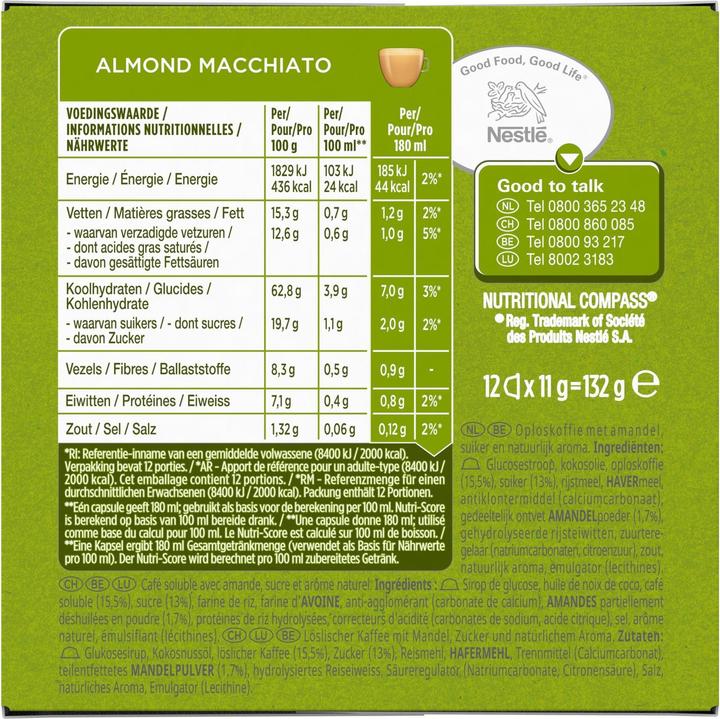 Actual product image Nescafé Dolce Gusto Almond Macchiato (12 x Port.)
