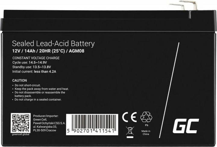 Image du produit GreenCell Batterie (12 V, 14 Ah)