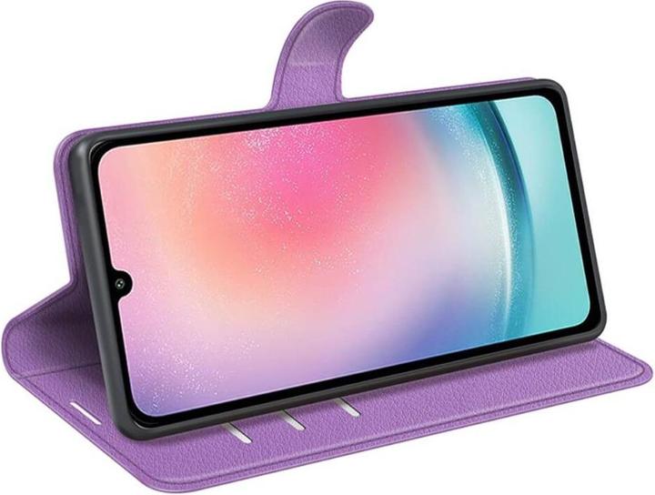 Produktbild Cover-Discount Galaxy A25 5G - Leder Etui Hülle violett (Samsung Galaxy A25 5G)