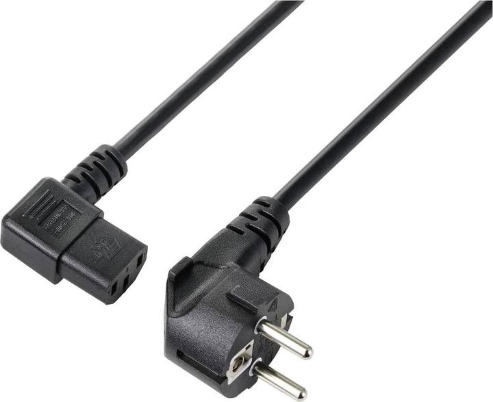 Sygonix SY-5243886 IEC connection cable black 7.50 m (7.50 m)