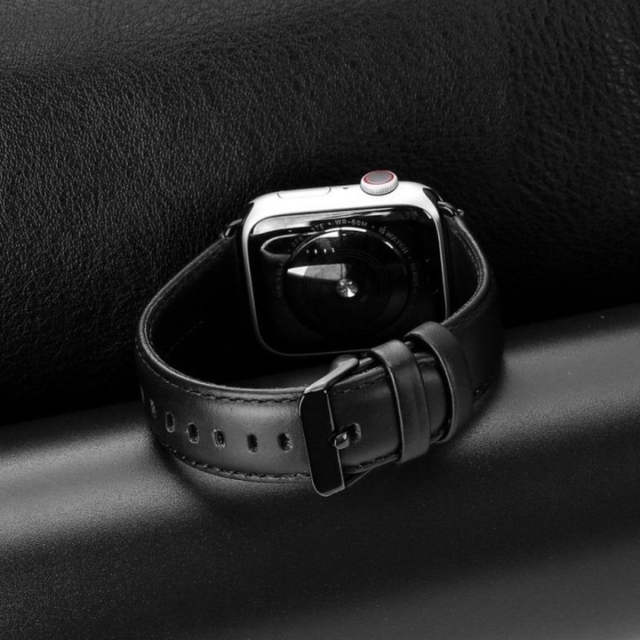 Actual product image Dux Ducis YA Strap (38 mm, 40 mm, 41 mm, Genuine leather, Apple Watch Series 1, Apple Watch Series 2, Apple Watch Series 3, Apple Watch Series 4, Apple Watch Series 5, Apple Watch Series 6, Apple Watch Series 7, Apple Watch Series 8, Apple Watch Series 9, Apple Watch SE)
