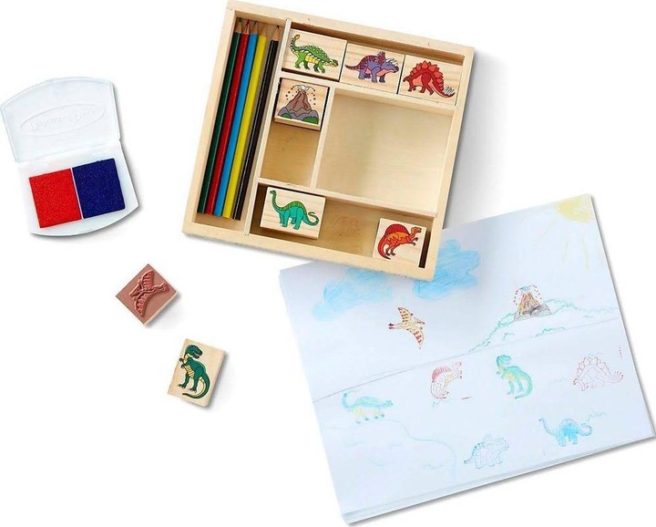 Image du produit Melissa & Doug Jeu de timbres Dinosaure