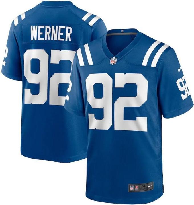 Nike Indianapolis Colts Game Home Jersey Werner 92 L (92)