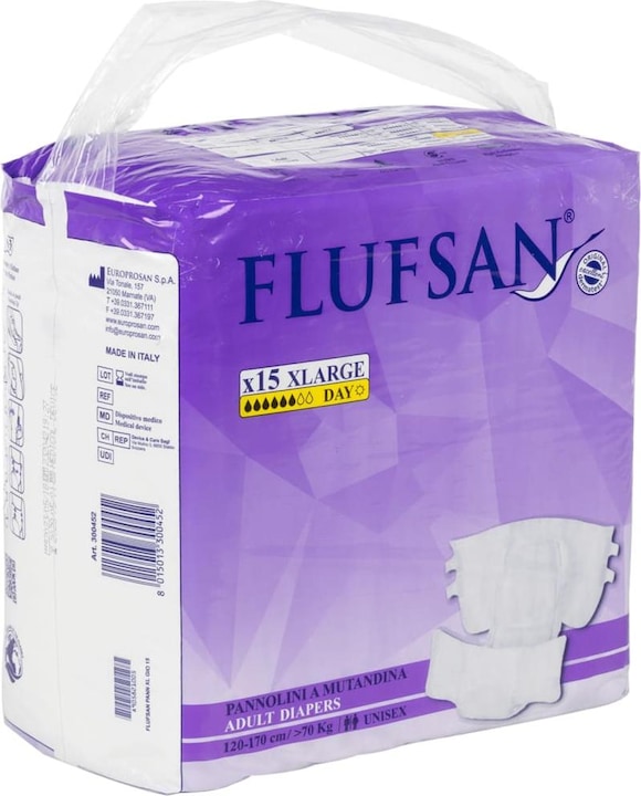 VidaXL Flufsan Einwegwindeln für Erwachsene 15 Stk. (15 x, XL)