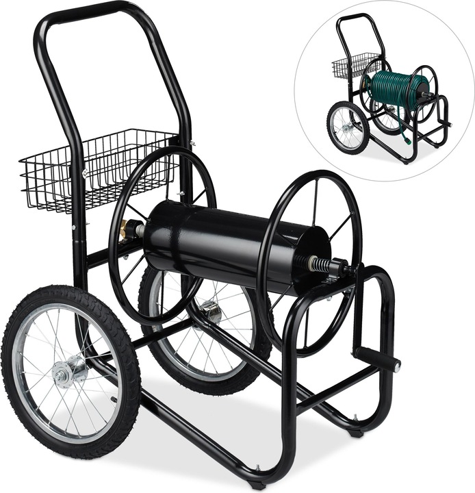 Immagine prodotto Relaxdays Carrello Avvolgitubo, con 2 Ruote (90 m)