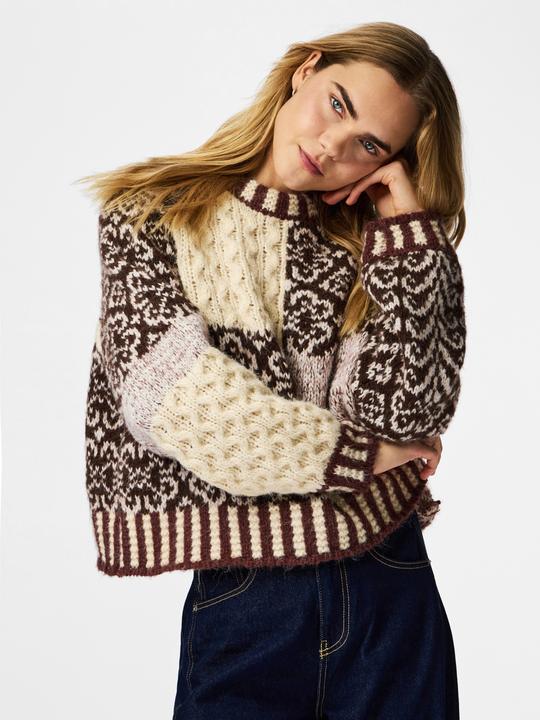 Image du produit Pieces PCFUSION COLORBLOCK Strickpullover (S)