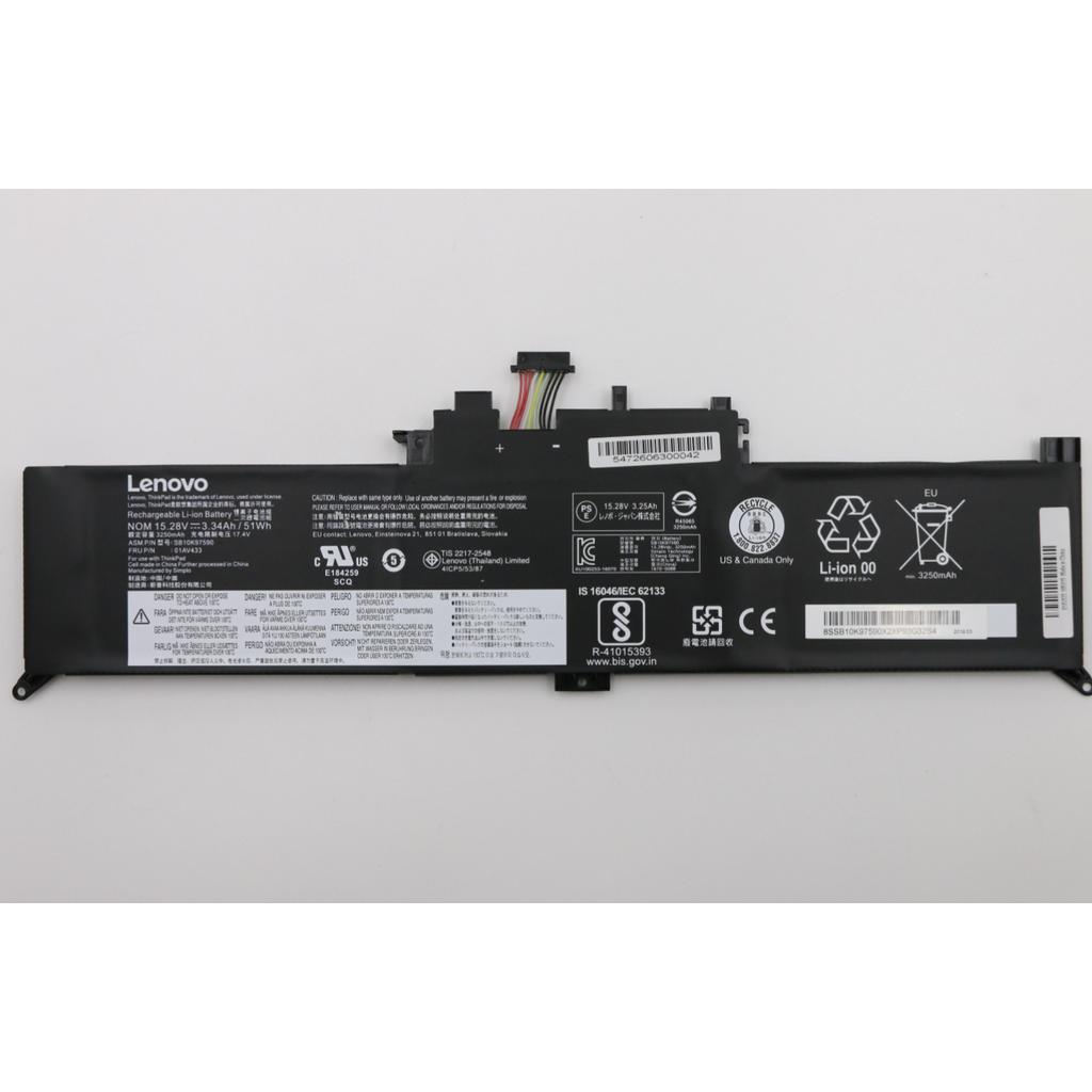 Thumbnail - Lenovo BATTERY Internal 4c 51Wh LiIon (4 Zellen, 3355 mAh), Notebook Akku