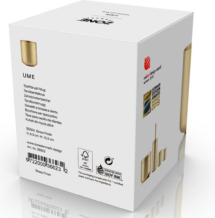 Immagine prodotto Zone Denmark Zahnputzbecher Zone Ume, Gold, Detailfarbe: Gold