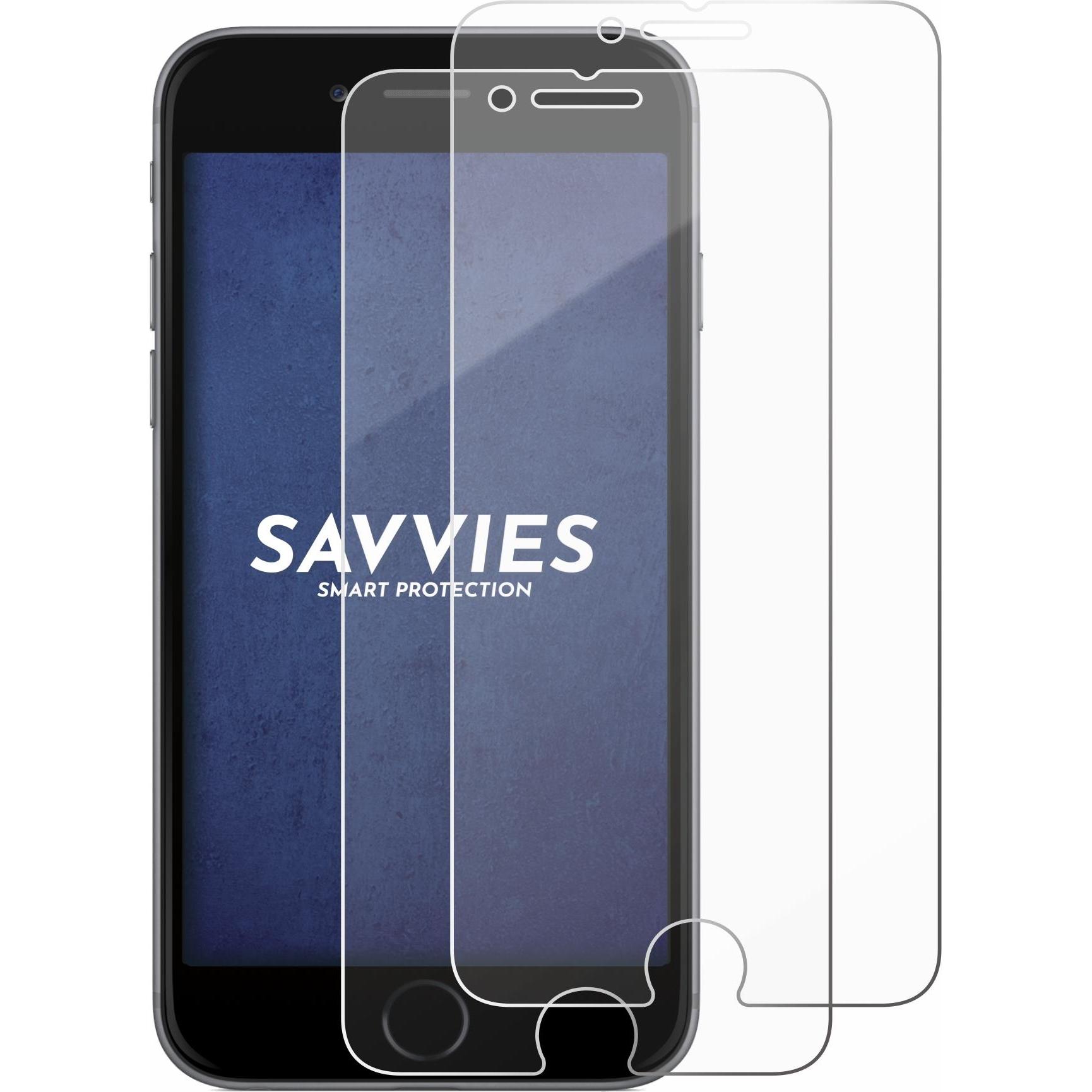 Thumbnail - Savvies Panzerglas Hartglas Displayschutz (2 Stück, Apple iPhone 6s), Smartphone Schutzfolie, Transparent
