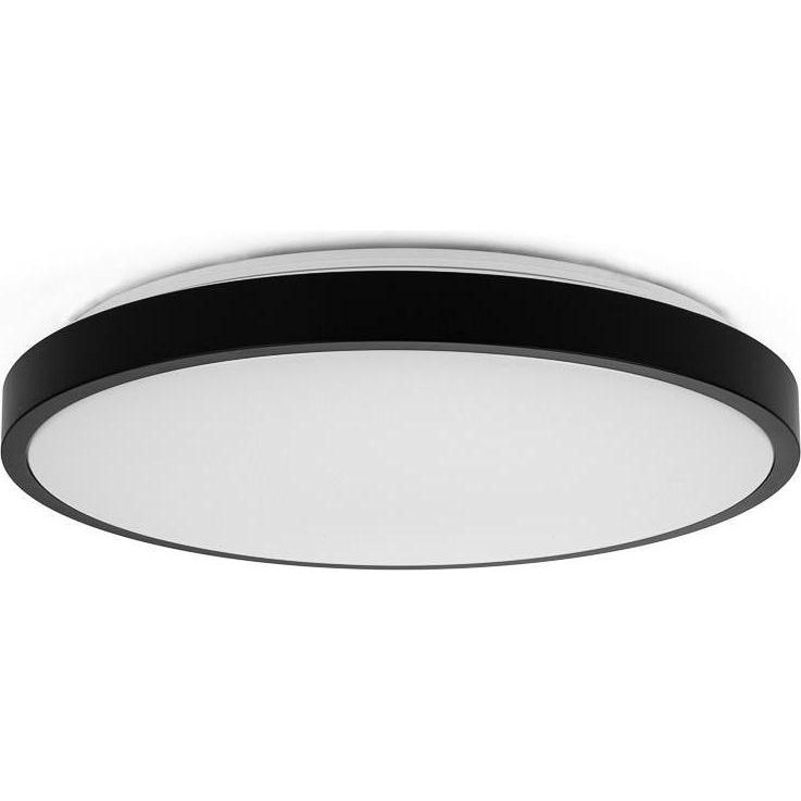 V-TAC, Wandleuchte + Deckenleuchte, Plafon 36W LED Okrągły 35cm Natynkowy IP44 Czarny VT-8630B 4000K 3820lm (3820 lm)