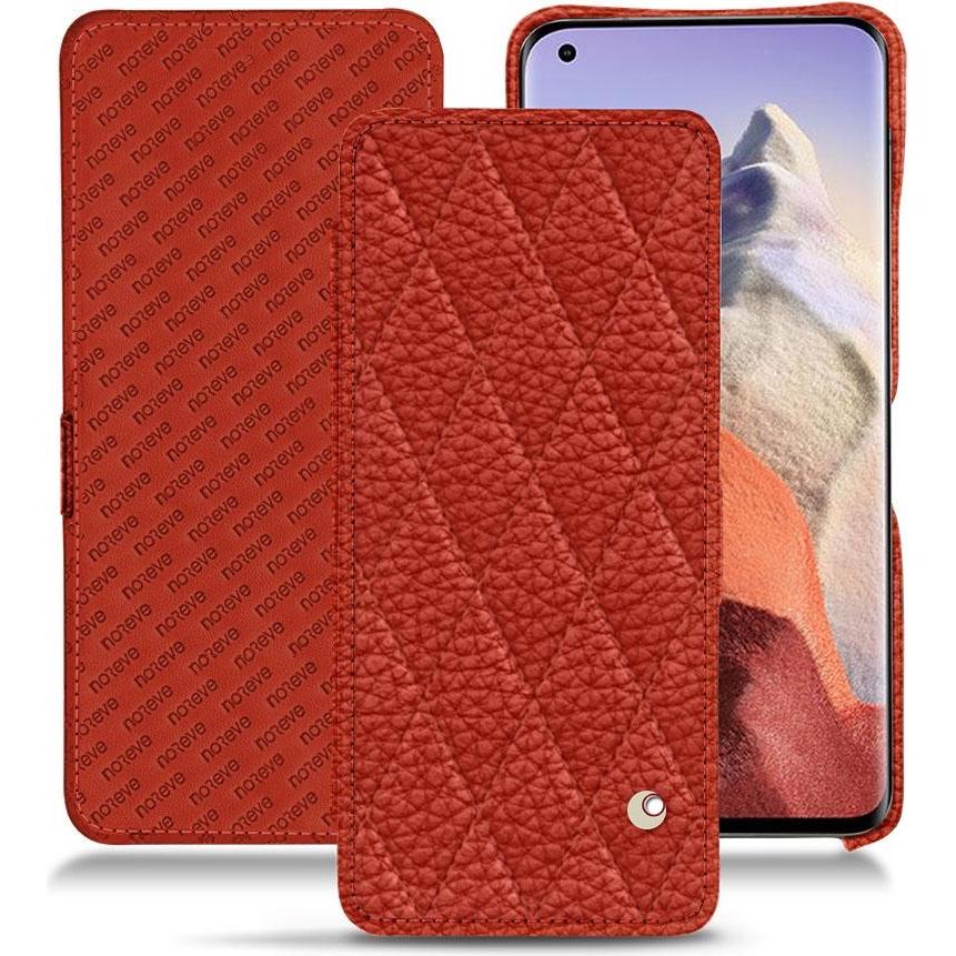 Noreve Lederschutzhülle horizontal (Xiaomi Mi 11 Ultra), Smartphone Hülle, Orange