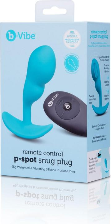 Produktbild Earthly Body b-vibe remote control p-spot snug plug 95gr blue
