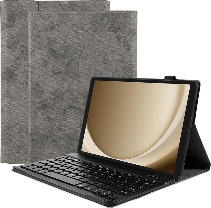 Actual product image Cazy Keyboard Case Compatible with Samsung Galaxy Tab A9 - Protective Case with Magnetic Detachable (DE, Samsung Galaxy Tab A9)