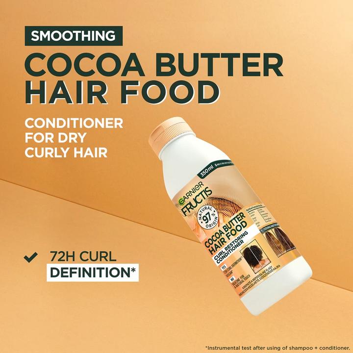 Actual product image Garnier Hair Food Cocoa Butter (Conditioner) 350 ml (L)