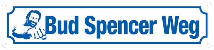 Bud Spencer Way Tin Sign (46 x 10 cm)