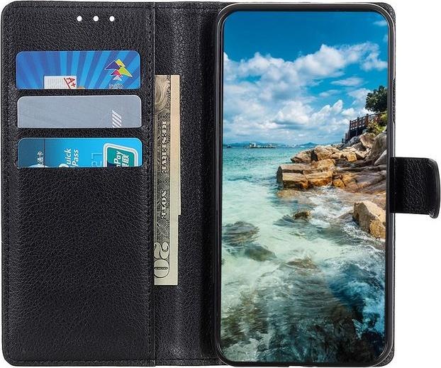 Produktbild MU Classic Litchi Leder Bookcover Series (Samsung Galaxy A22)