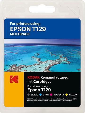 Produktbild Kodak Supplies 185E012921 passend für Epson B42WD Tinte (4) Multicolor kompatibel zu C13T12954510/T1