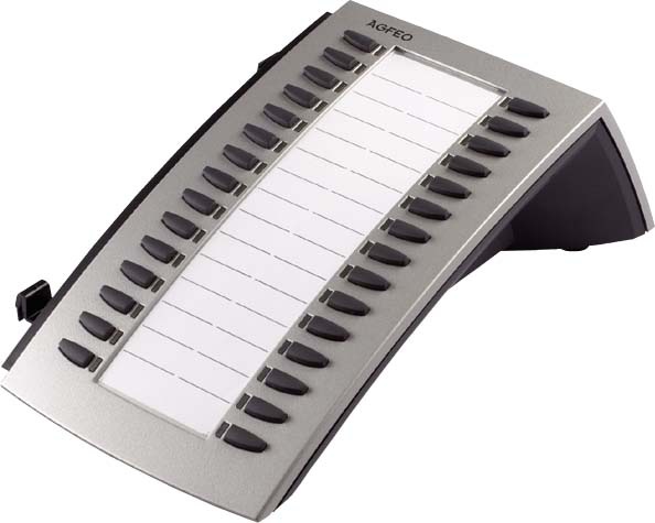 Actual product image Agfeo STE 40 silver The keypad extension for the system telephone ST 31/ST 40/ST 42/ST 45...