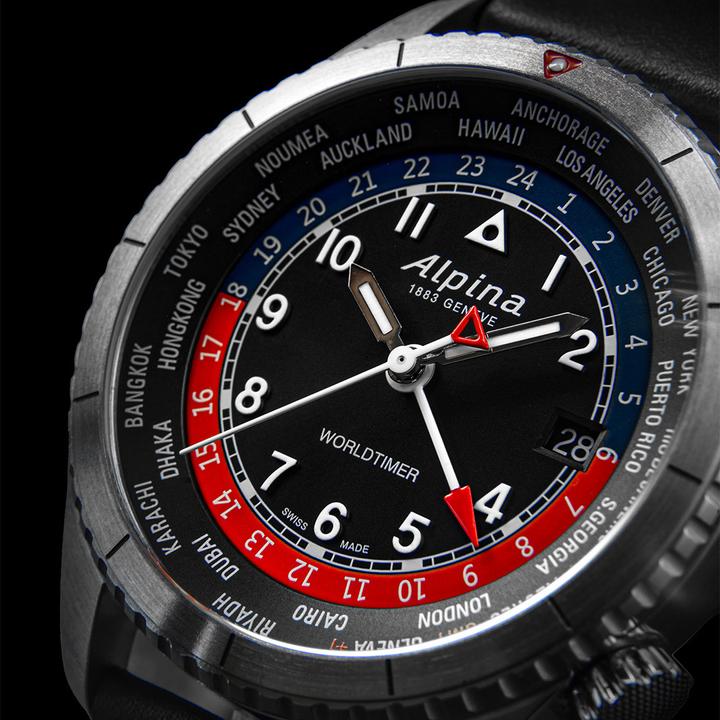 Image du produit Alpina Watch Alpina AL-255BRB4S26 Startimer Pilot Worldtimer (Montre analogique, 41 mm)