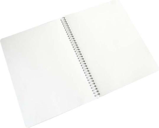 Actual product image Fabriano Sketchbook EcoQua spiral bound blank Dark (A4, Plain)