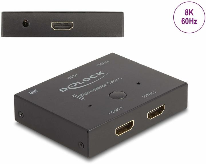 Produktbild Delock Umschalter 2-1 8K 60 Hz HDMI, Anzahl Eingänge