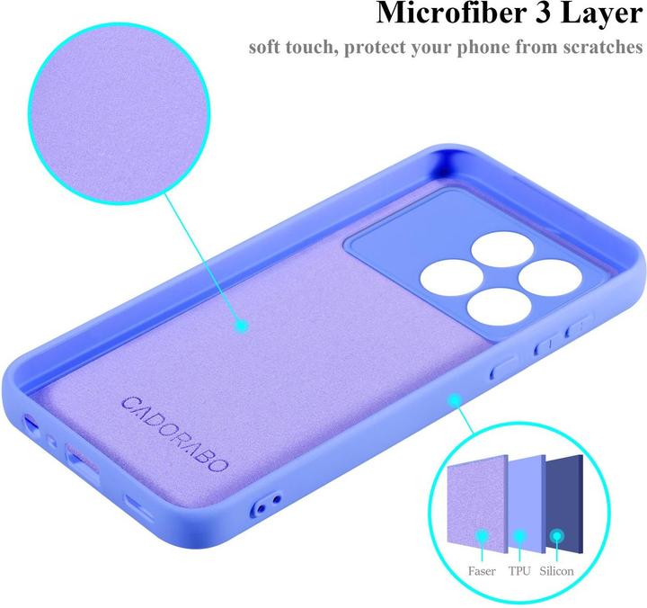 Image du produit Cadorabo Housse pour Xiaomi Poco X6 Pro TPU en design Liquid Protection silicone (Xiaomi Poco X6 Pro)