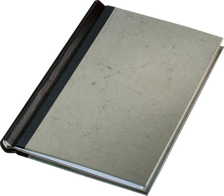 Produktbild Leitz Klemmbinder, DIN A4, Deckel grau, Rücken schwarz Einband mit grauem Spezialpapier überzogen, L (A4, 1x)