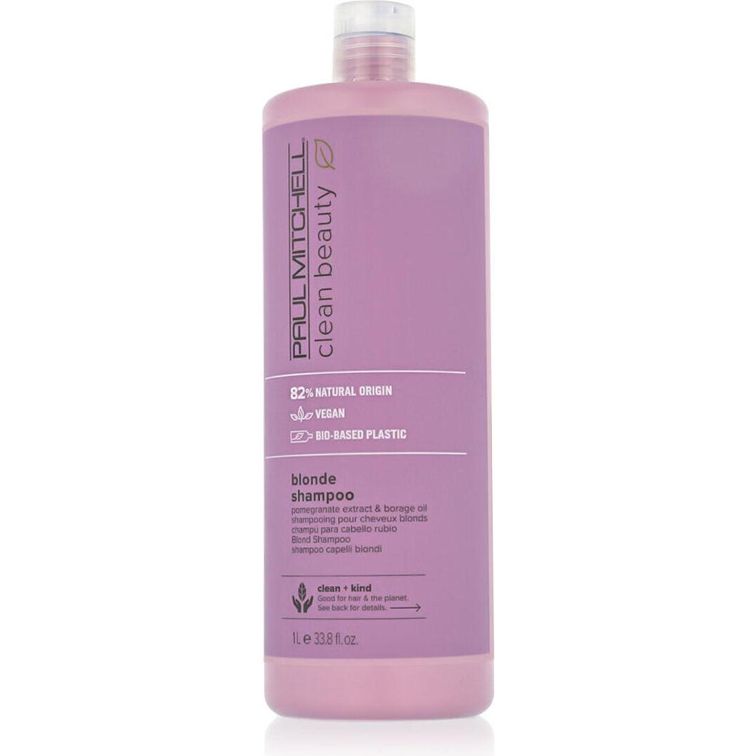 Paul Mitchell, Shampoo, Clean Beauty Blonde Shampoo 1000 ml (1000 ml, Shampoo antigiallo)