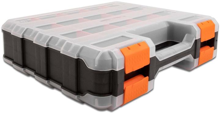 Produktbild Delock Sortimentskasten Orange / Schwarz 34 Fächer