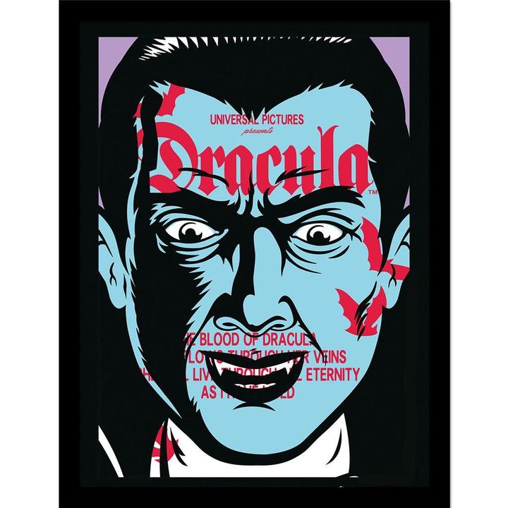 Produktbild Dracula Gerahmtes Poster Vintage (40 x 30 cm)