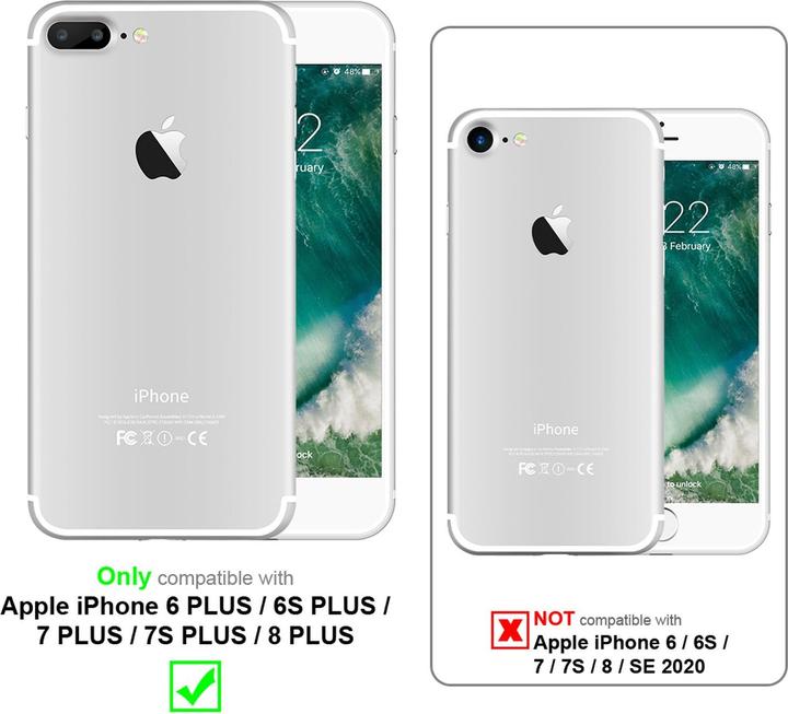 Produktbild Cadorabo Hybrid Matt Cover (Apple iPhone 7 Plus, Apple iPhone 8 Plus, Apple iPhone 6 Plus)