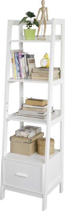 SoBuy Leiterregal Weiss (44 x 20 x 160 cm)