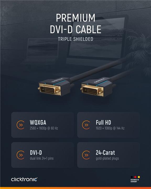 Produktbild clicktronic Dvi — Dvi (2 m)