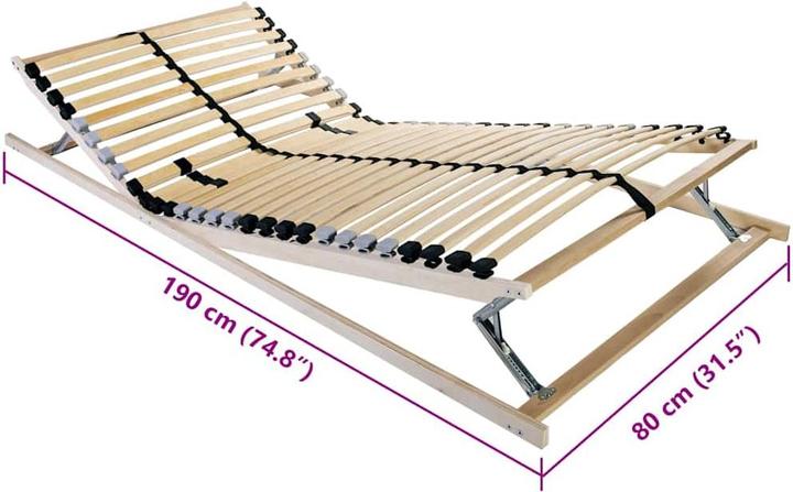 Produktbild vidaXL Lattenbett