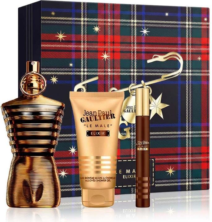 Image du produit Gaultier Le Male Elixir Eau De Parfum 125ml Eau De Parfum 10ml Shower Gel 75ml (Coffret de parfum)