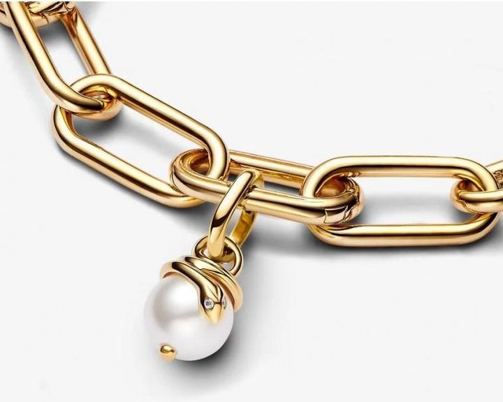 Produktbild Pandora ME Schlangen Perlmutt Mini Charm Anhänger (Vergoldet, Metall)